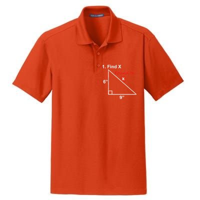 Find X Found It Funny Math School Dry Zone Grid Polo