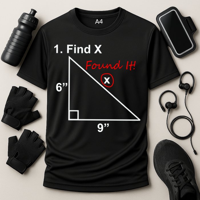 Find X Found It Funny Math School Performance Shirt