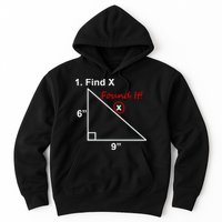 Find X Found It Funny Math School Hoodie