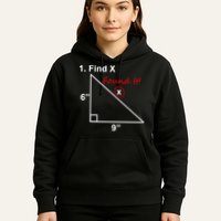 Find X Found It Funny Math School Hoodie