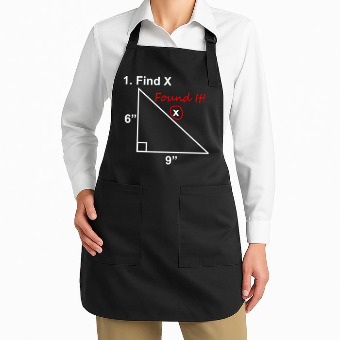 Find X Found It Funny Math School Apron