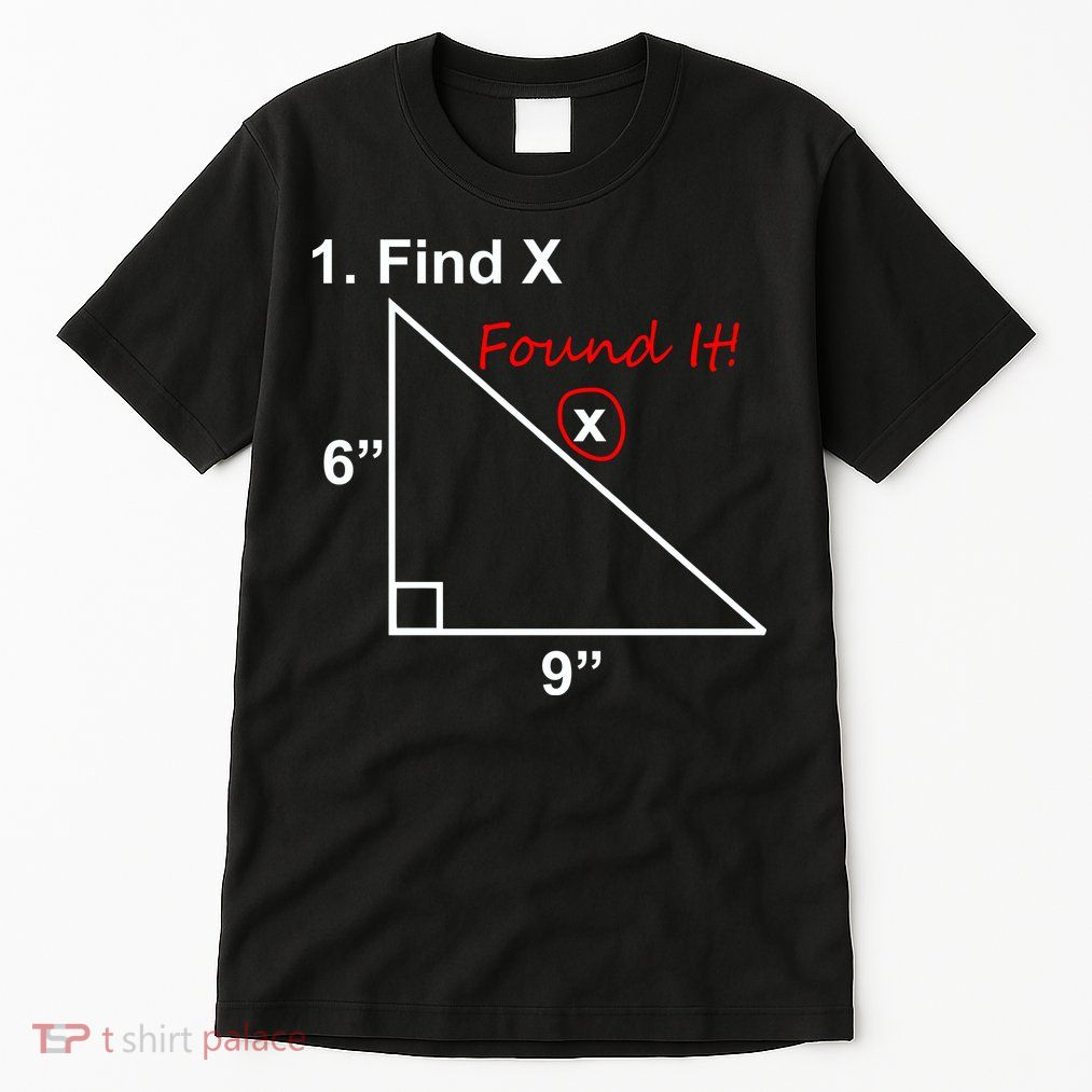 Find X Found It Funny Math School Tall T-Shirt
