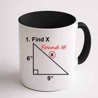 Find X Found It Funny Math School Mug