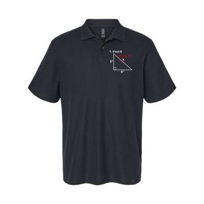 Find X Found It Funny Math School Softstyle Adult Sport Polo