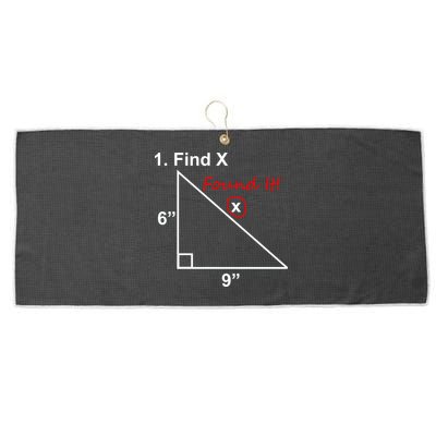 Find X Found It Funny Math School Large Microfiber Waffle Golf Towel