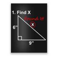 Find X Found It Funny Math School Poster