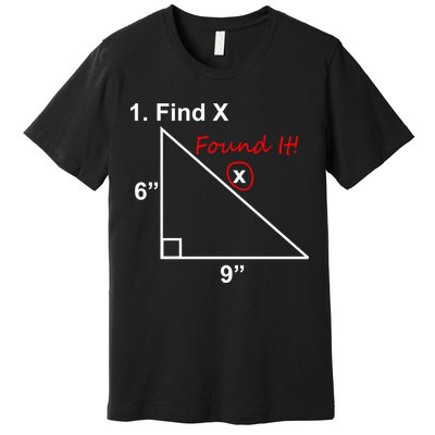 Find X Found It Funny Math School Premium T-Shirt