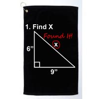 Find X Found It Funny Math School Golf Towel