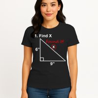 Find X Found It Funny Math School Womens T-Shirt