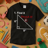 Find X Found It Funny Math School Kids T-Shirt
