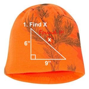 Find X Found It Funny Math School Kati - Camo Knit Beanie