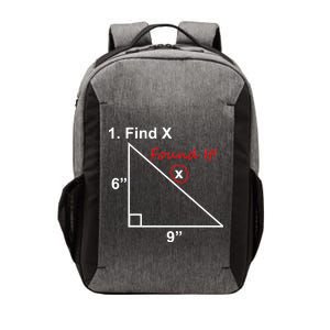 Find X Found It Funny Math School Vector Backpack