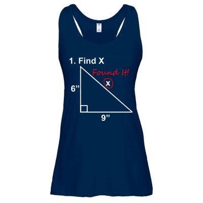 Find X Found It Funny Math School Ladies Essential Flowy Tank