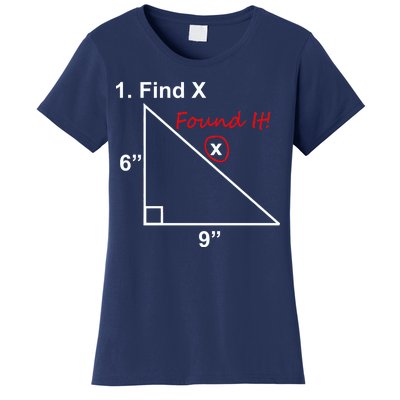 Find X Found It Funny Math School Women's T-Shirt