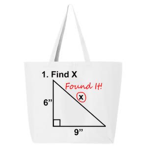 Find X Found It Funny Math School 25L Jumbo Tote