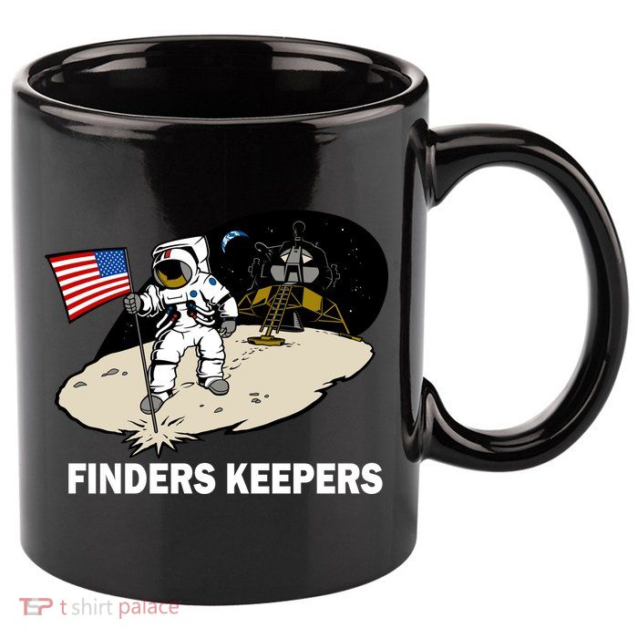 Finders Keepers 11oz C Handle Ceramic Mug