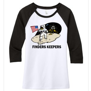 Finders Keepers Women's Tri-Blend 3/4-Sleeve Raglan Shirt