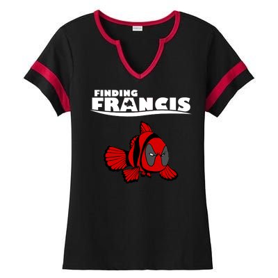 Finding Francis Movie Parody Ladies Halftime Notch Neck Tee