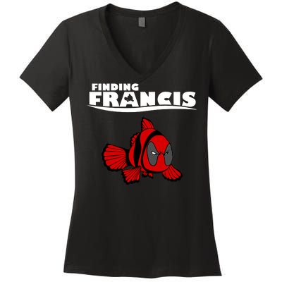 Finding Francis Movie Parody Women's V-Neck T-Shirt