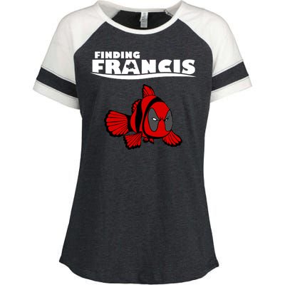 Finding Francis Movie Parody Enza Ladies Jersey Colorblock Tee