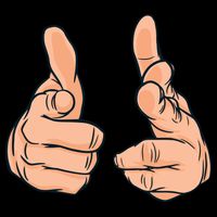 Finger Guns 16 in Basic Backpack