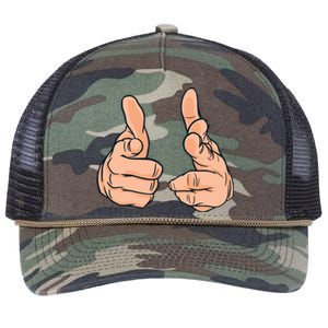 Finger Guns Retro Rope Trucker Hat Cap