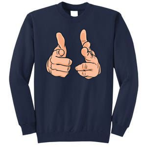 Finger Guns Tall Sweatshirt