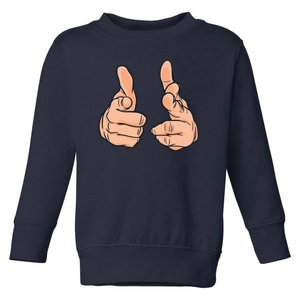 Finger Guns Toddler Sweatshirt