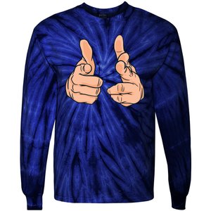 Finger Guns Tie-Dye Long Sleeve Shirt