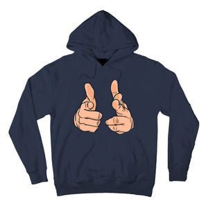 Finger Guns Tall Hoodie