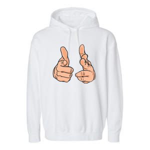 Finger Guns Garment-Dyed Fleece Hoodie