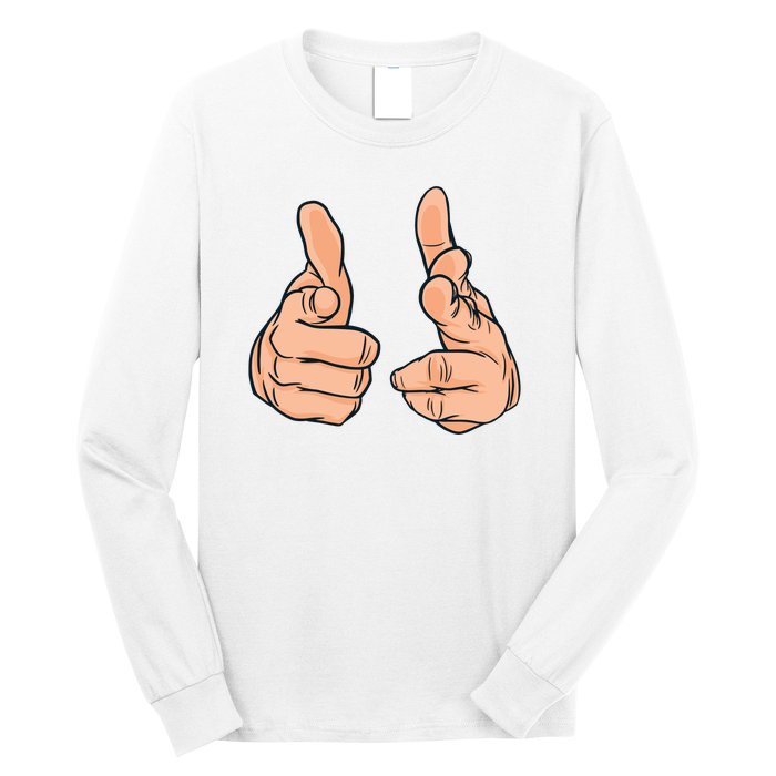 Finger Guns Long Sleeve Shirt