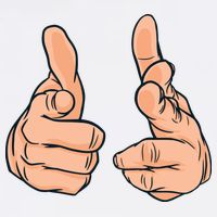 Finger Guns Apron