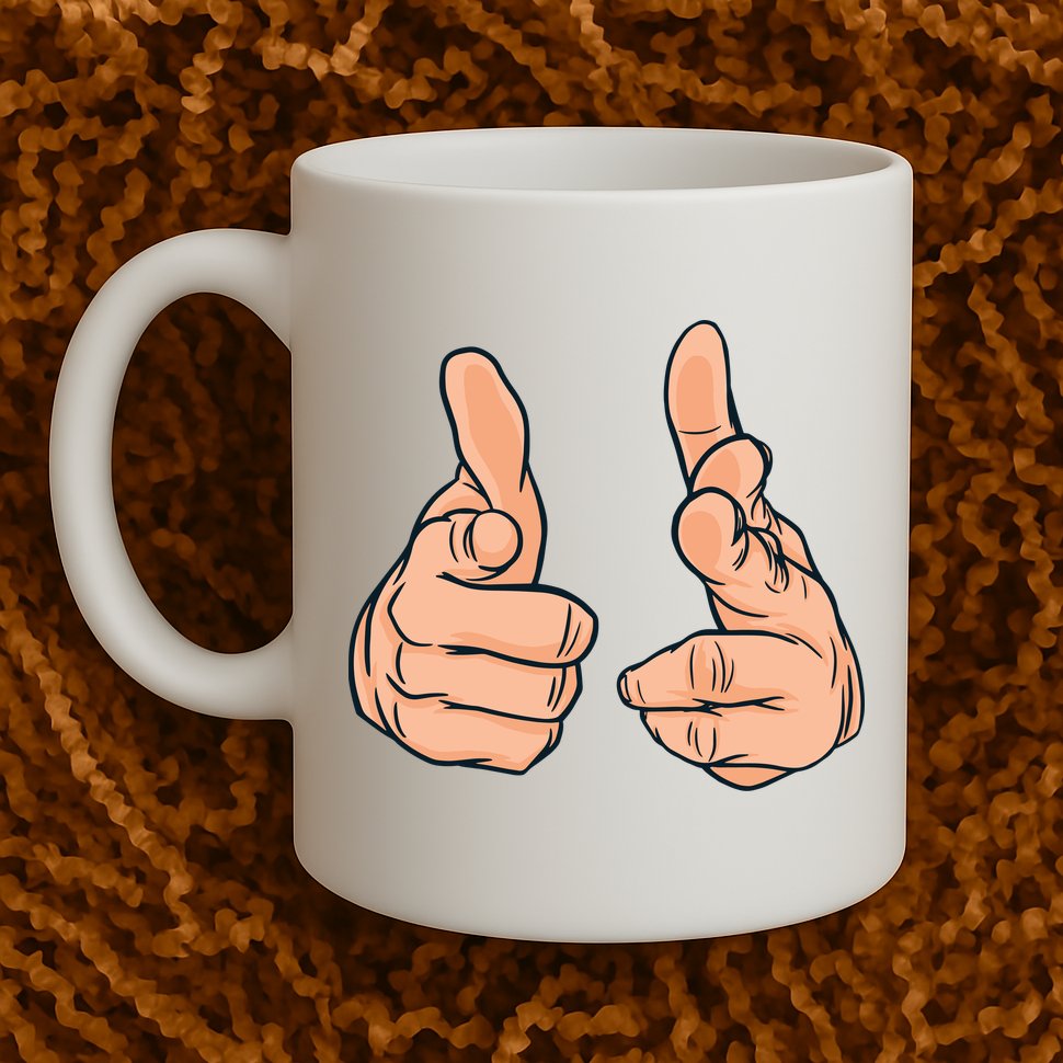 Finger Guns Mug