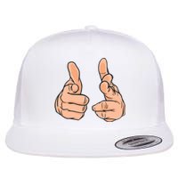 Finger Guns Flat Bill Trucker Hat