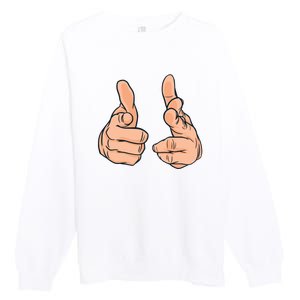 Finger Guns Premium Crewneck Sweatshirt