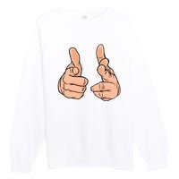 Finger Guns Premium Crewneck Sweatshirt