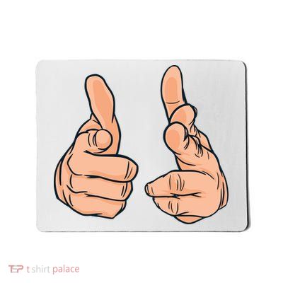 Finger Guns Mousepad