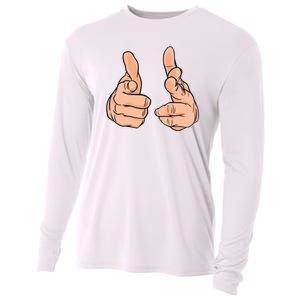 Finger Guns Cooling Performance Long Sleeve Crew