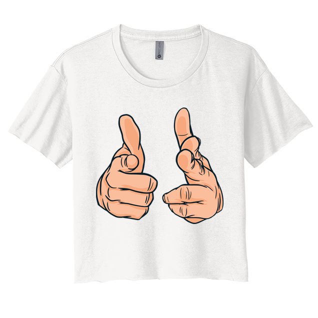 Finger Guns Crop Top