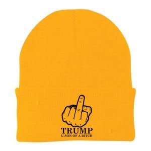 Finger Trump U Son of a B Knit Cap Winter Beanie