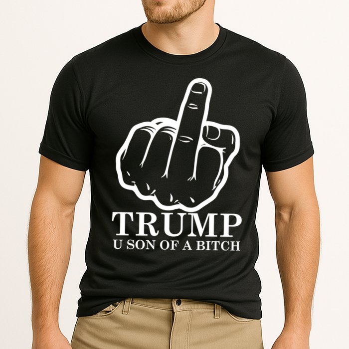 Finger Trump U Son of a B Cooling Performance Crew T-Shirt