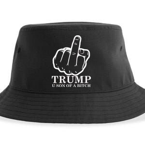 Finger Trump U Son of a B Sustainable Bucket Hat