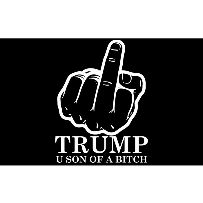 Finger Trump U Son of a B Bumper Sticker