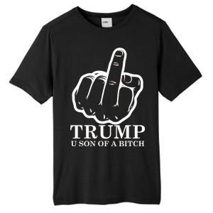 Finger Trump U Son of a B Tall Fusion ChromaSoft Performance T-Shirt