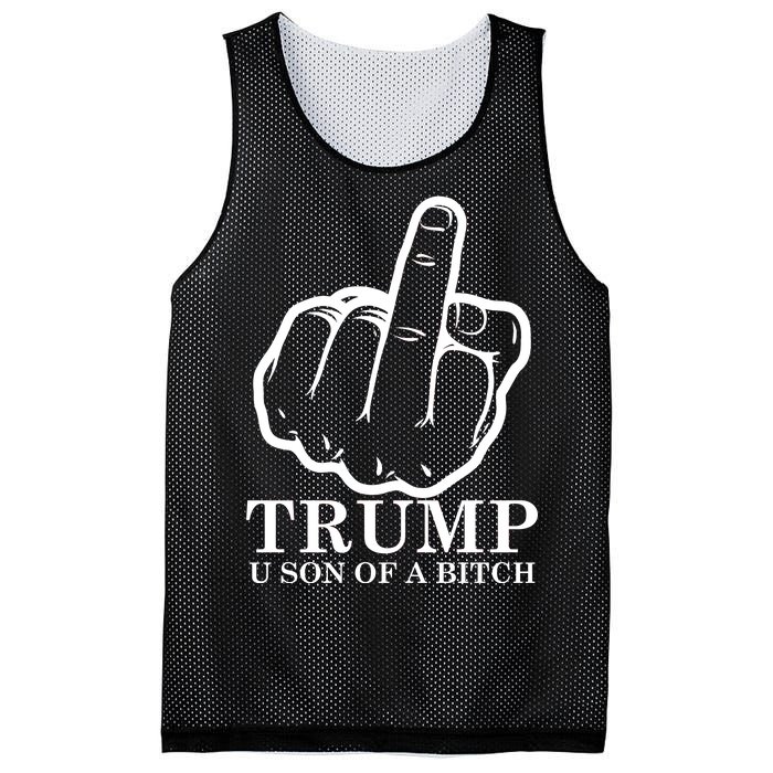 Finger Trump U Son of a B Mesh Reversible Basketball Jersey Tank