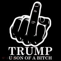 Finger Trump U Son of a B Baby Bodysuit