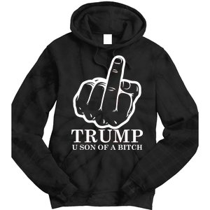 Finger Trump U Son of a B Tie Dye Hoodie