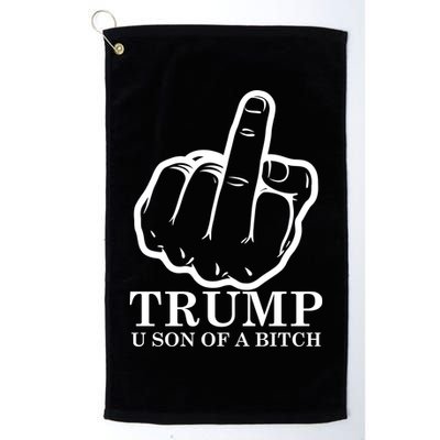 Finger Trump U Son of a B Golf Towel