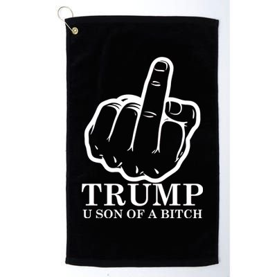 Finger Trump U Son of a B Platinum Collection Golf Towel